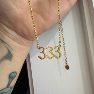 Gold 333 Necklace